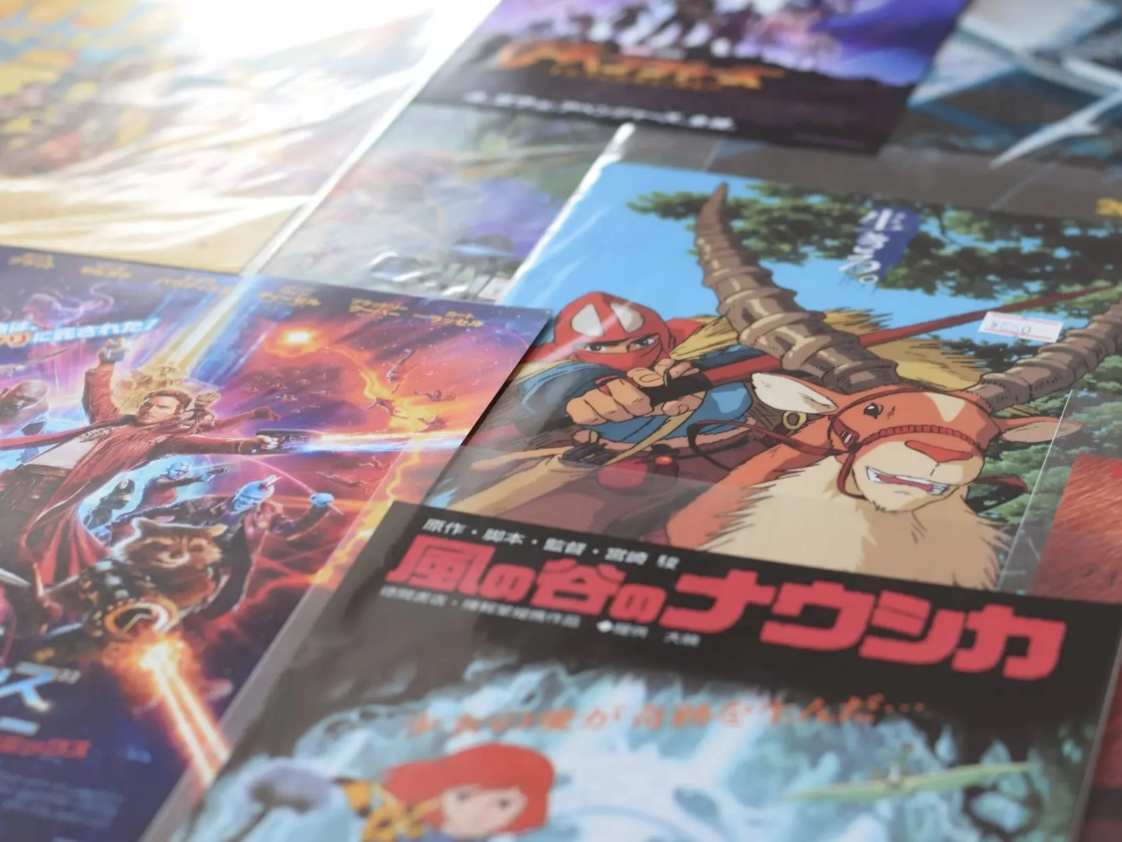 A pile of comic books.